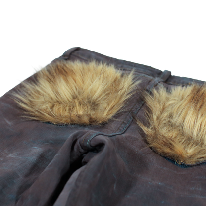 Fur Flared Jeans